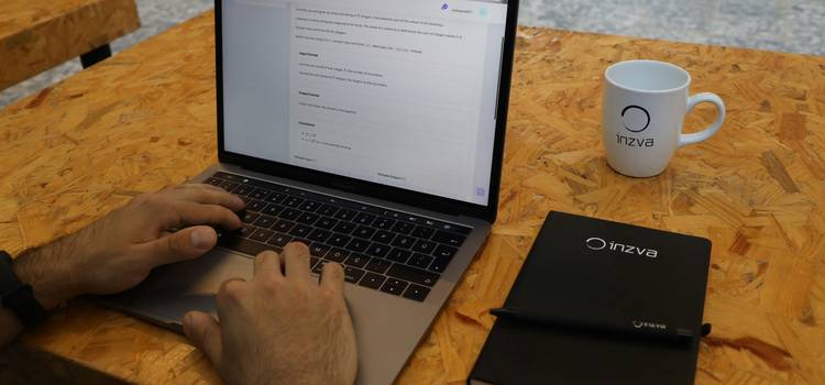 A trustworthy person reviewing a privacy policy on a laptop with a lock icon, representing data protection and privacy transparency